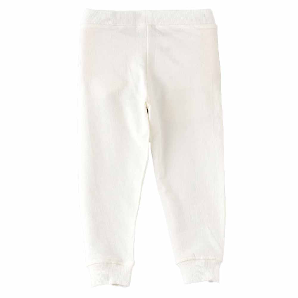 Jelliene Floral Knitted Jogger - White