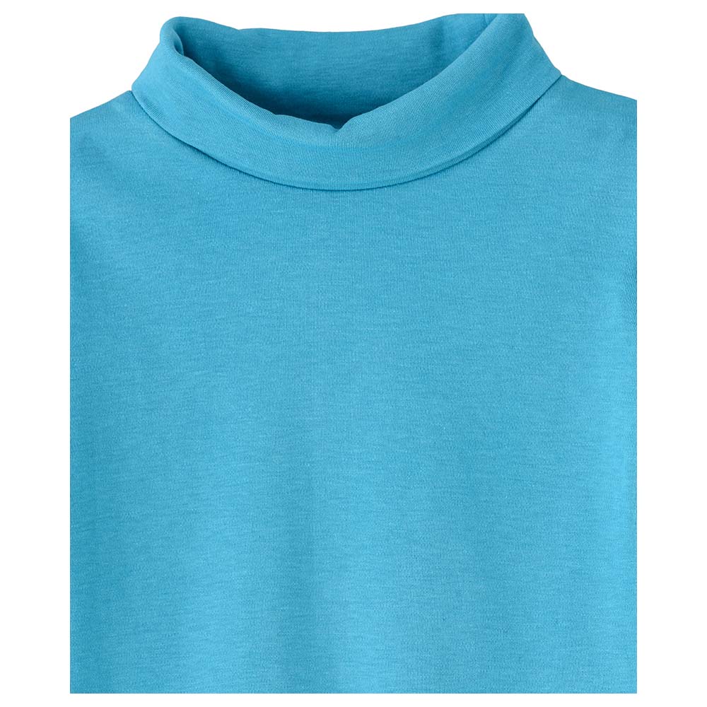 Jelliene Basic Turtle Neck Knit Top - Blue