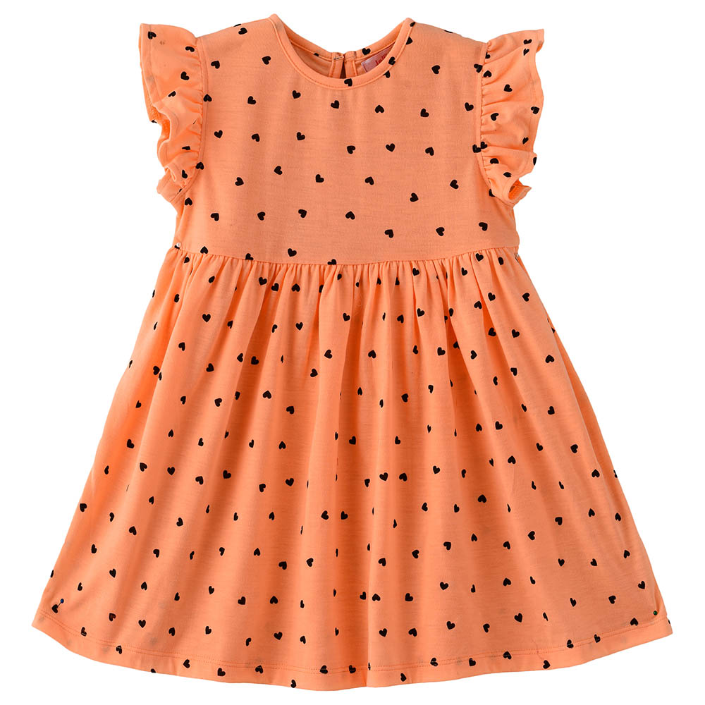 Jelliene Printed Cotton Blend Dress - Orange