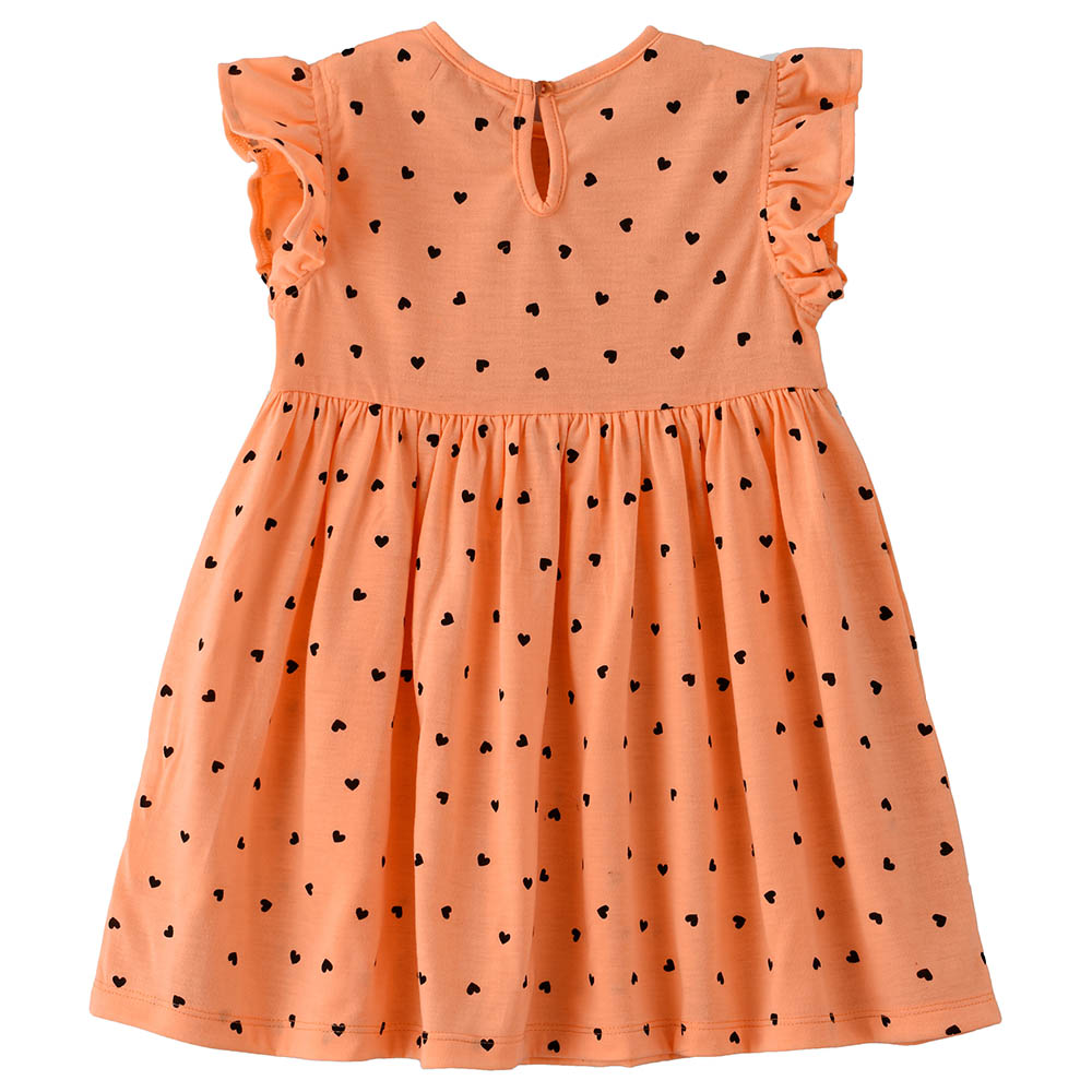 Jelliene Printed Cotton Blend Dress - Orange