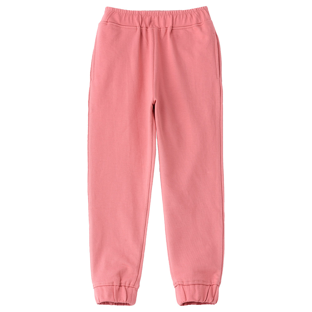 Jelliene Solid Jogger with Elastic at Bottom - Peach