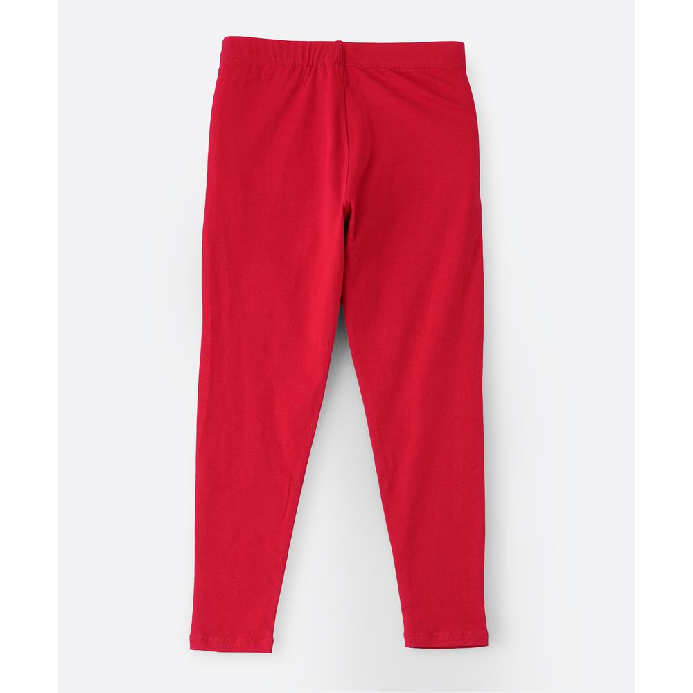Jelliene Junior Knit Basic Legging - Pink
