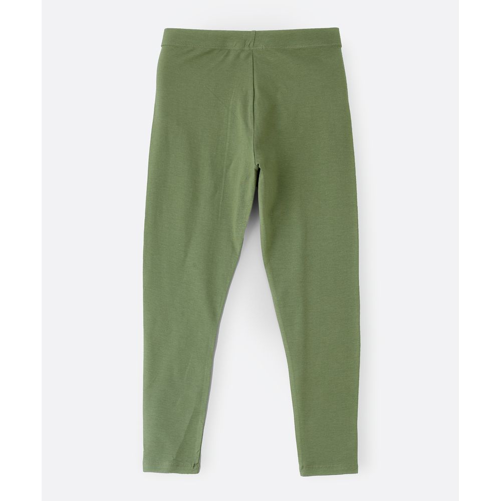 Jelliene Junior Knit Basic Legging - Olive