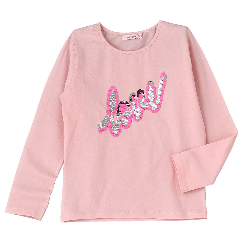 Jelliene Long Sleeves Printed T-Shirt - Pink