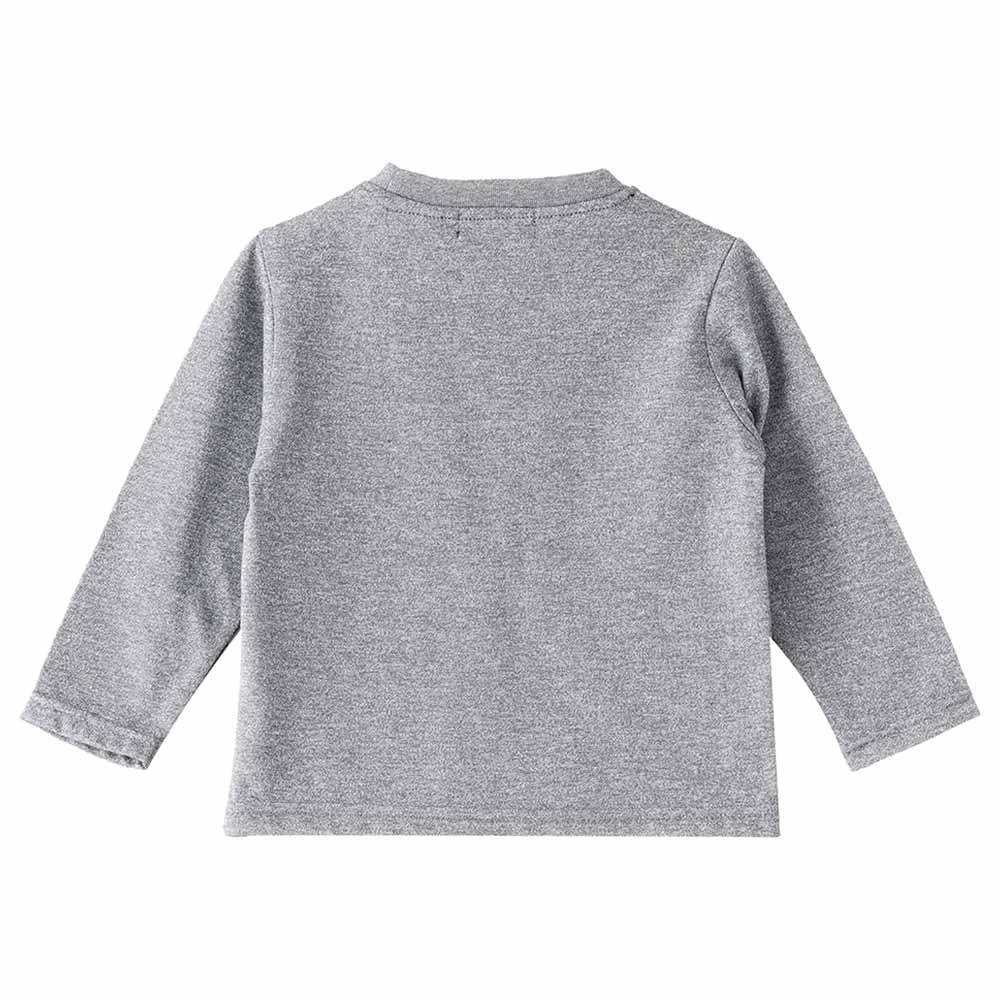 Jam Knit Top with Small Pocket - Grey