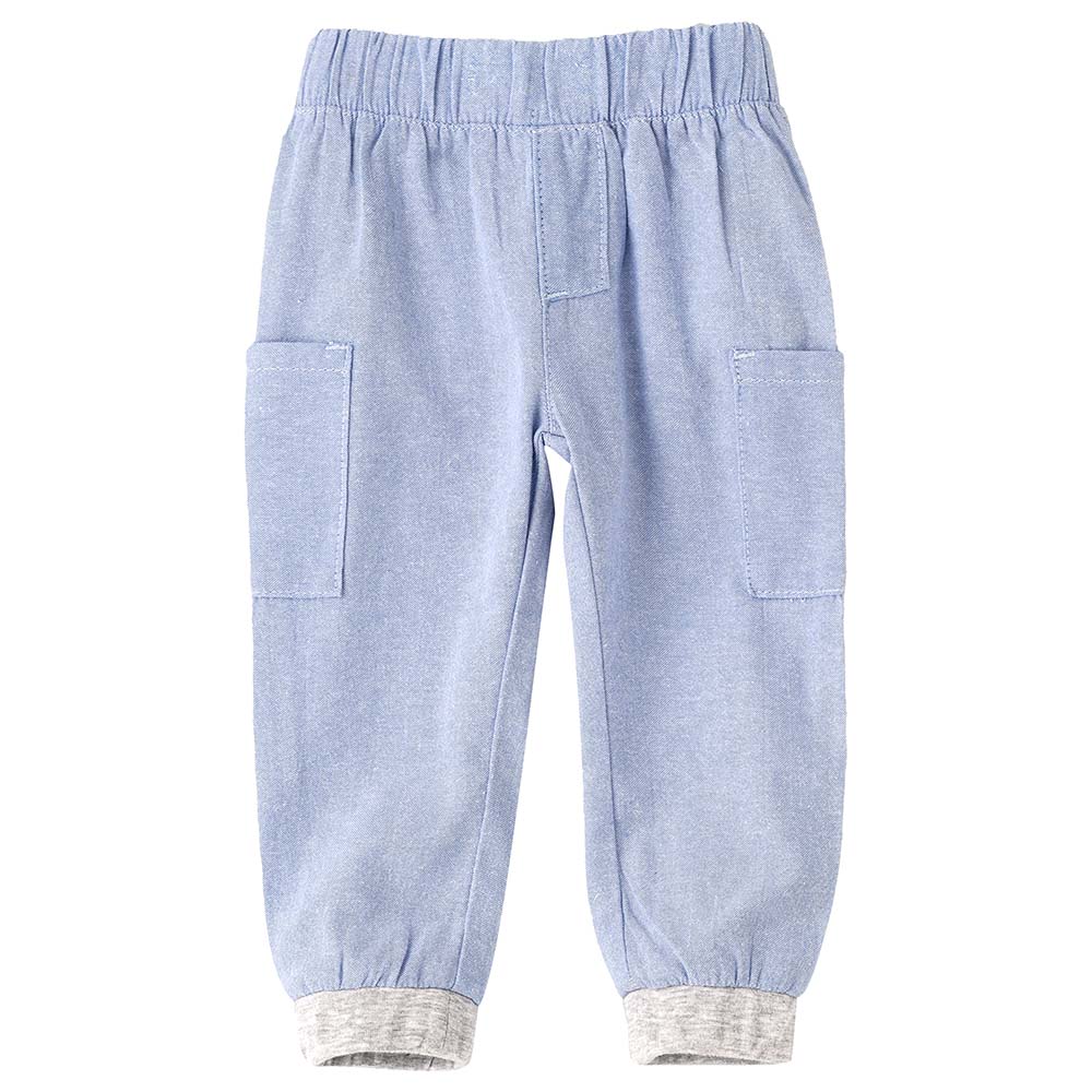 Jam Woven Solid Jogger - Blue