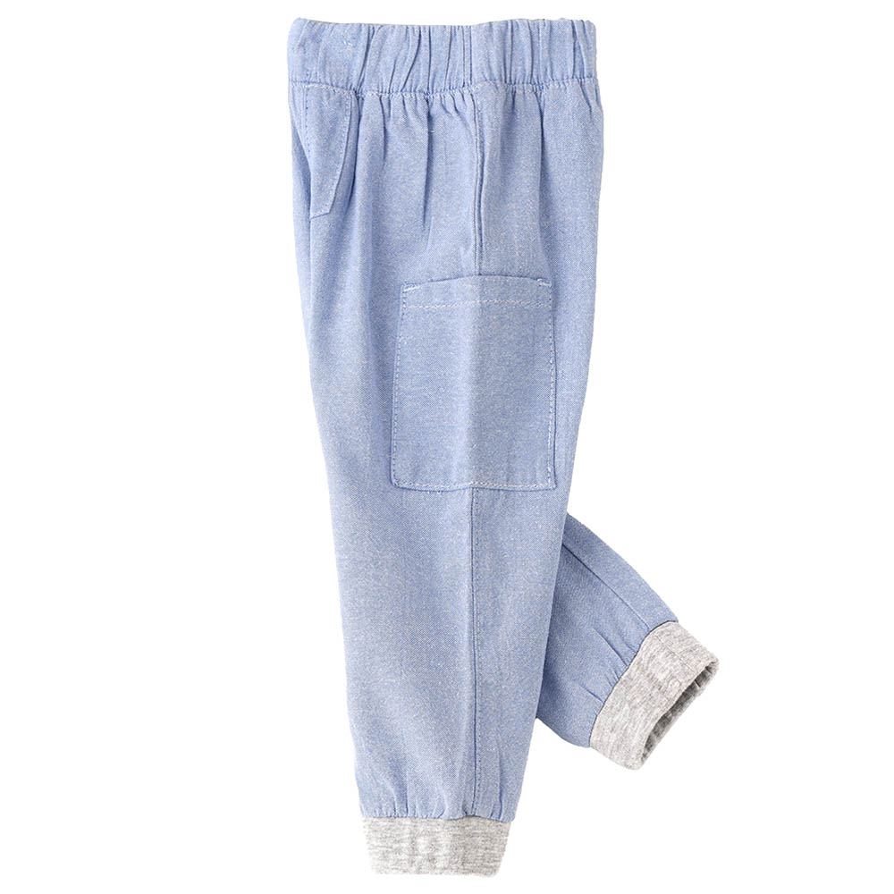 Jam Woven Solid Jogger - Blue