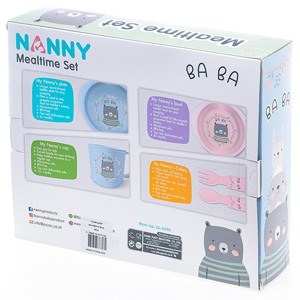 Uniq Kidz - Nanny Feeding Set - Blue