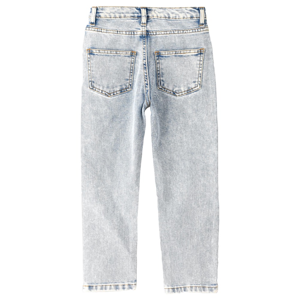 Jelliene Denim Pants with Ripping at Front - Blue