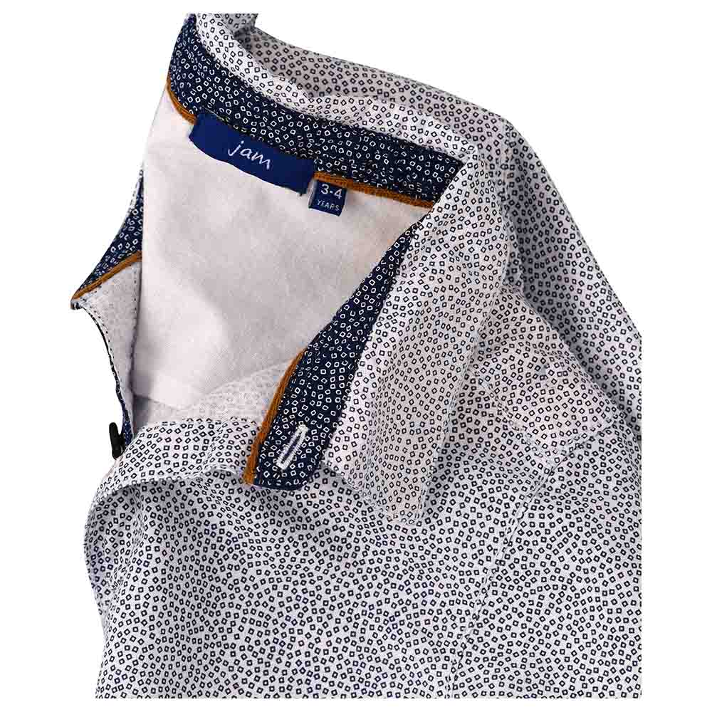 Jam Woven All-Over Print Shirt - White