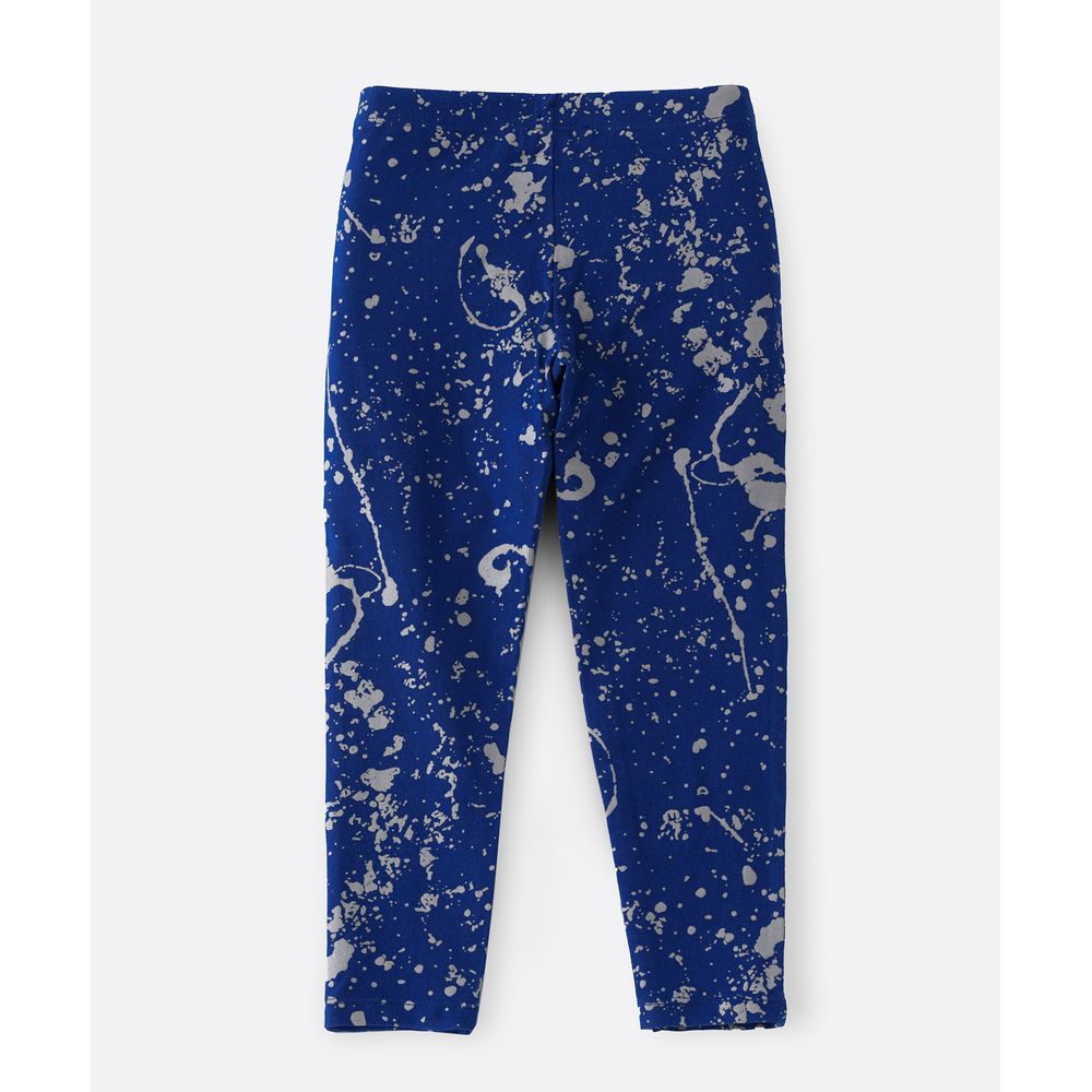 Jelliene All-Over Print Fashion Legging - Blue