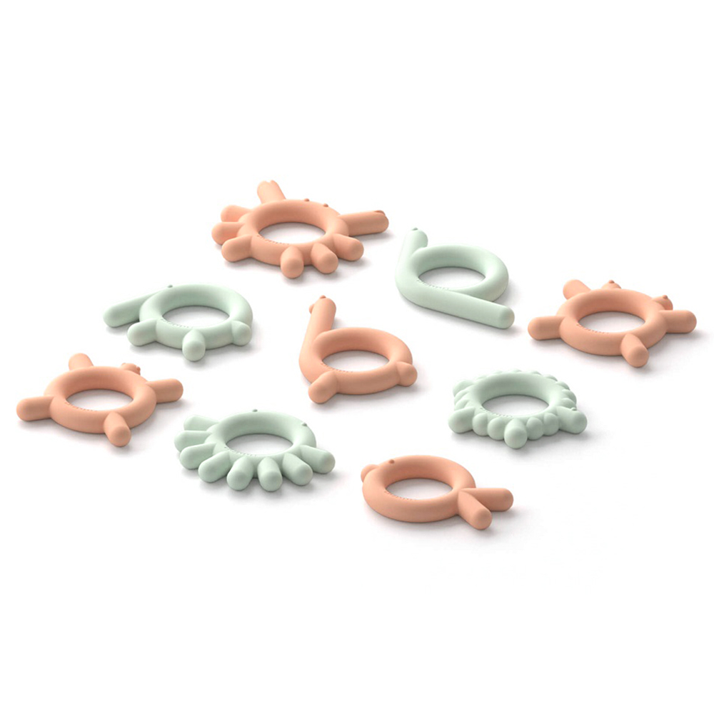 BORRN - Silicone BPA Free Non-Toxic Teether Snail - Orange