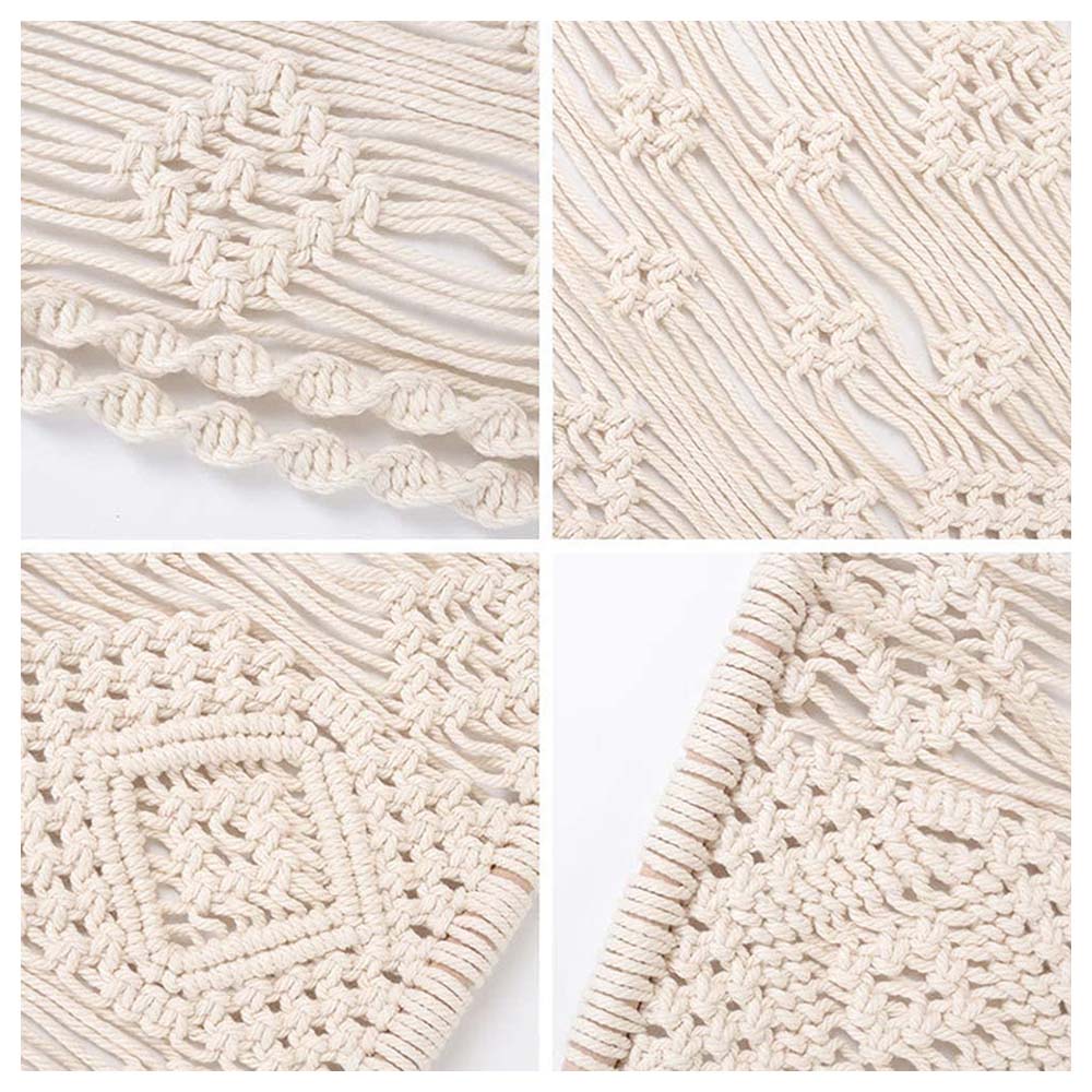 Cherrypick - Macrame Boho Wall Hanging Shelf - Brown