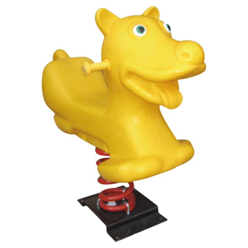 Megastar - Kids Amusment Horse Star Spring Rocker with Support Bars - Yellow