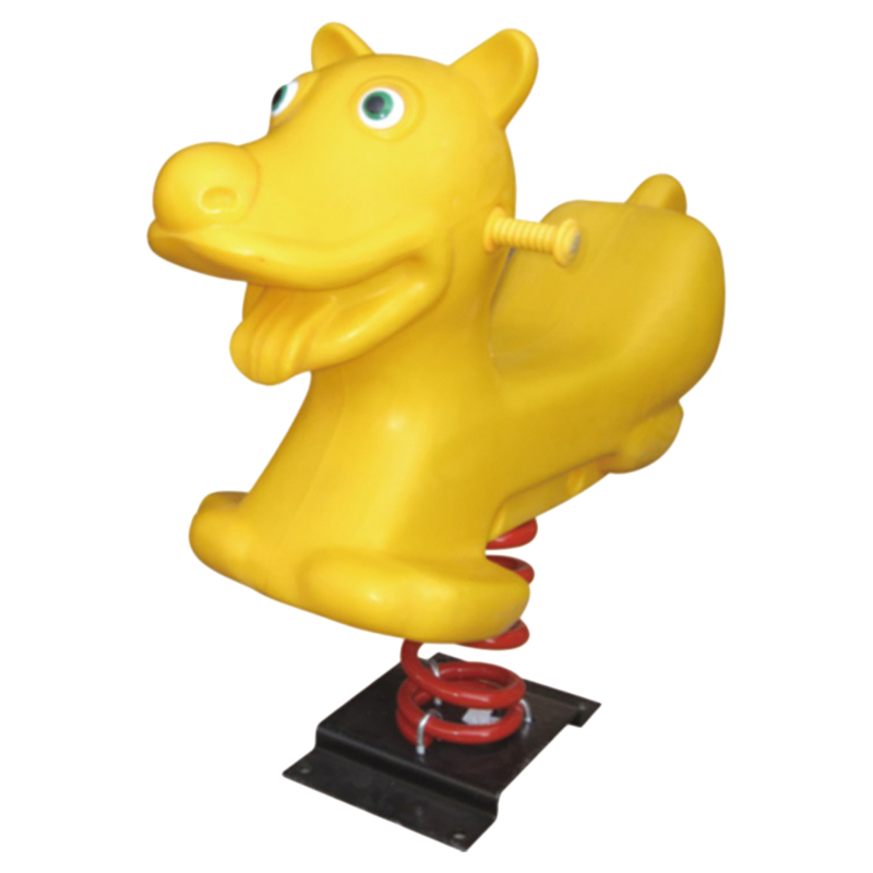 Megastar - Kids Amusment Horse Star Spring Rocker with Support Bars - Yellow
