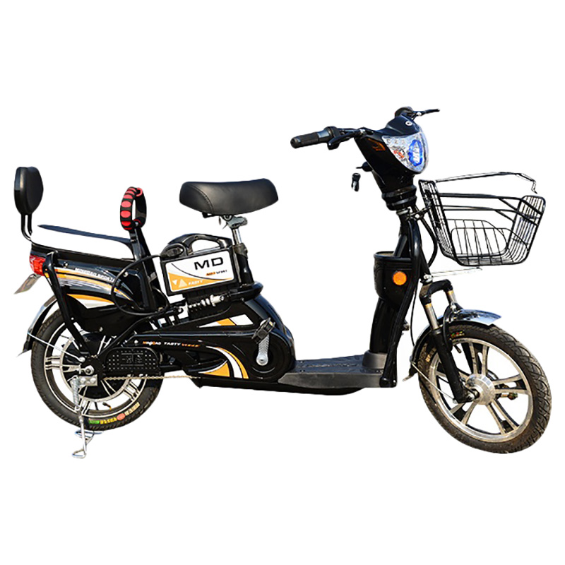 Megawheels - Carbon Steel Electric Scooter with Basket - Black
