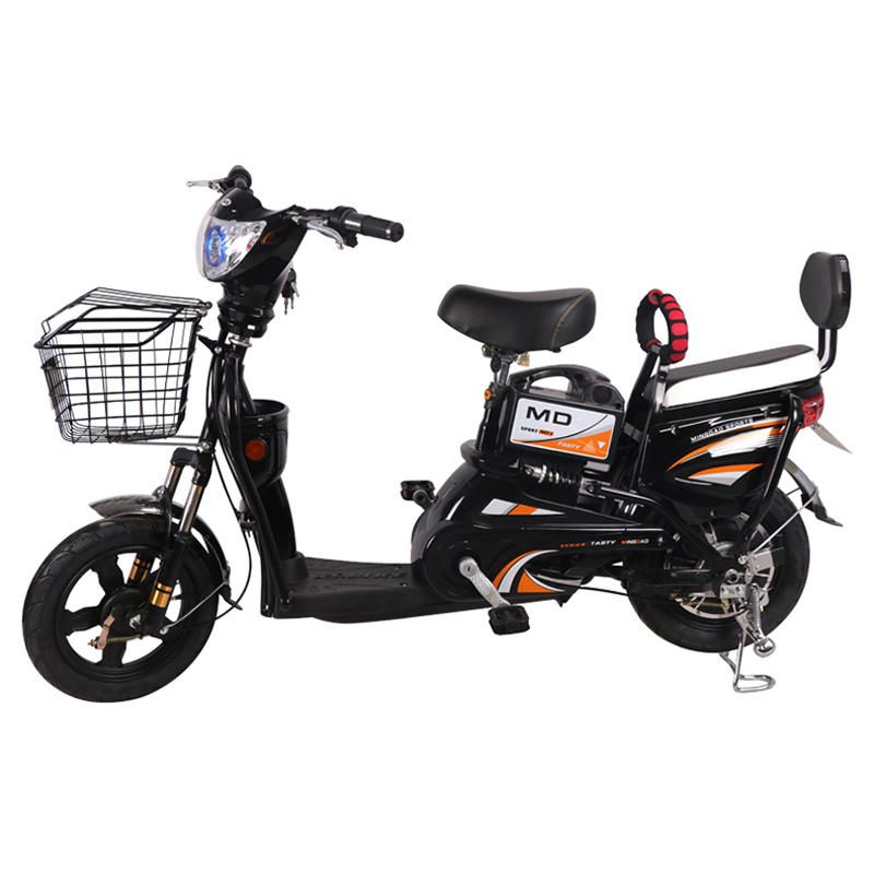 Megawheels - Carbon Steel Electric Scooter with Basket - Black