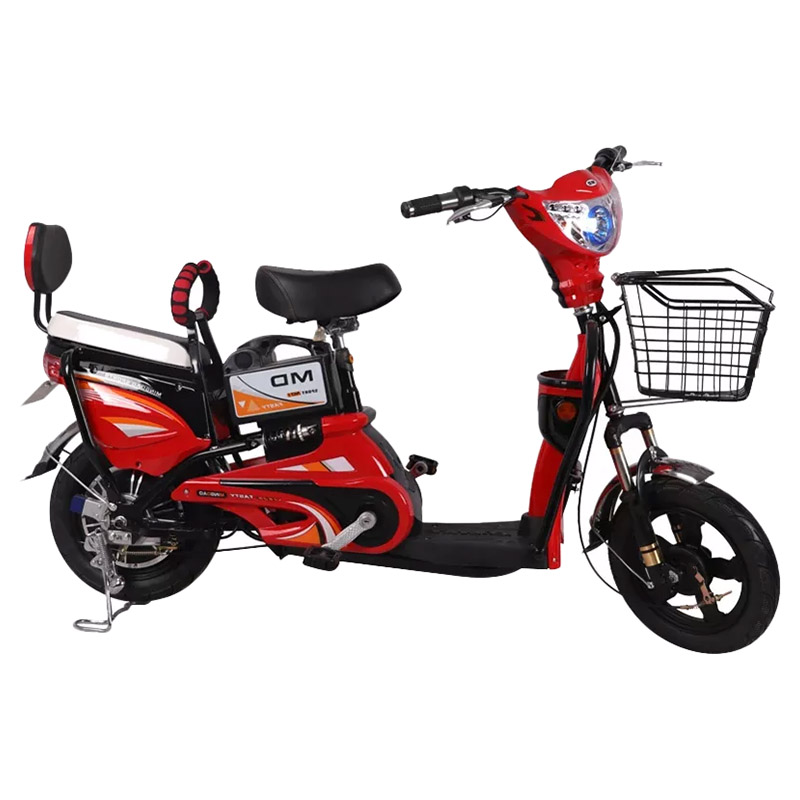 Megawheels - Carbon Steel Electric Scooter with Basket - Red