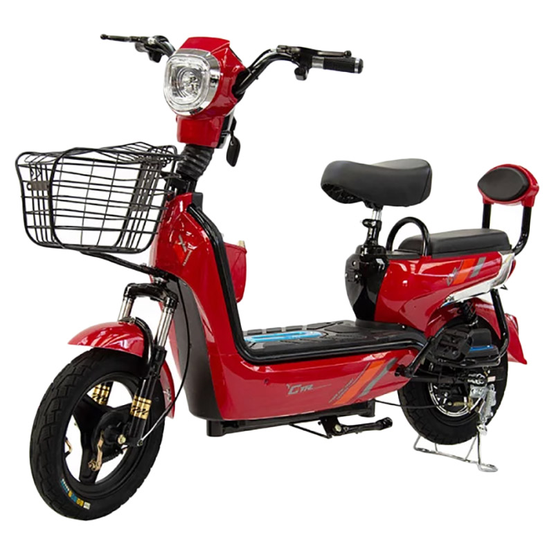 Megawheels - 48 V Scooter Double Seats With Basket - Red