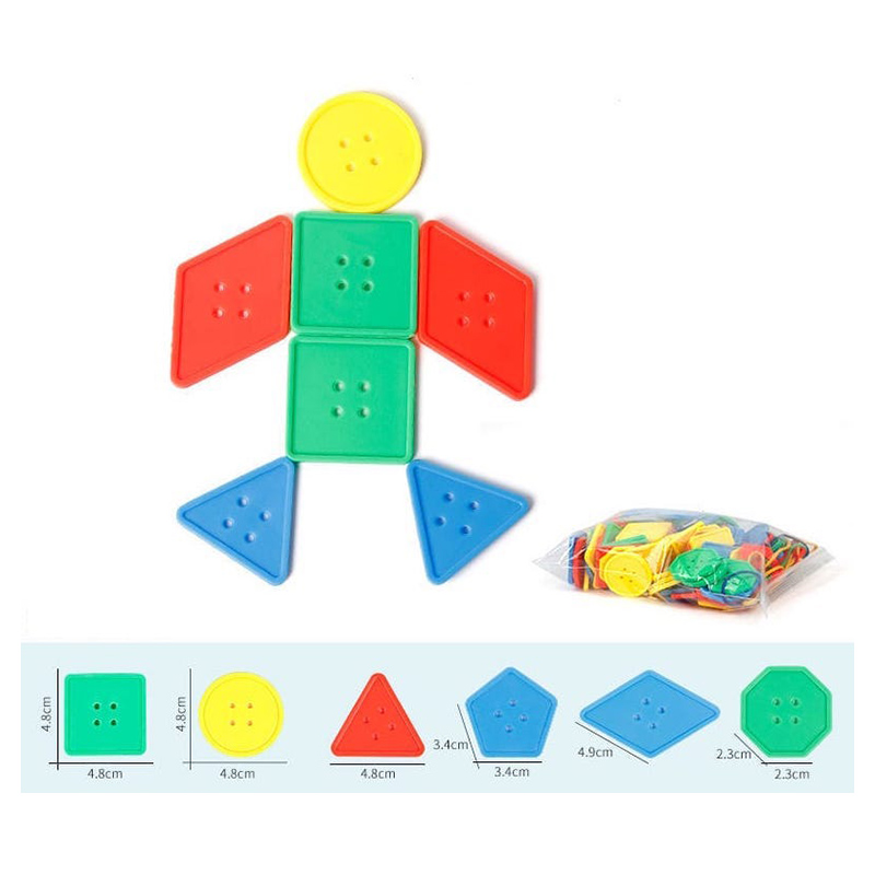 Mindset - Large Early Learning Buttons with Threads