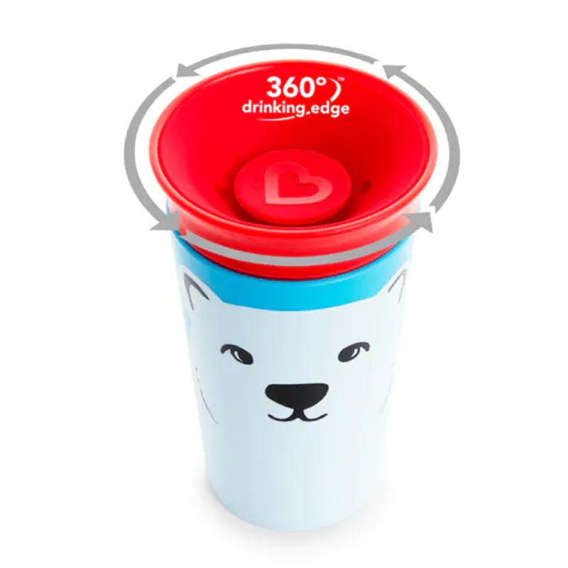 Munchkin - Miracle 360 WildLove Sippy Cup 1pc - Polar Bear - 267ml