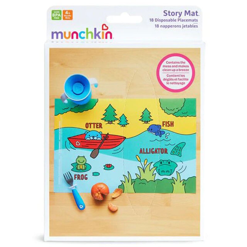 Munchkin Story Mat Disposable Placemats - 18 Pcs