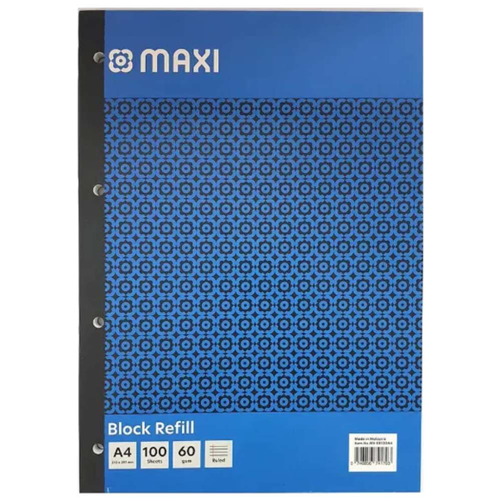 Maxi - Block Refill A4 - 100 Sheets 