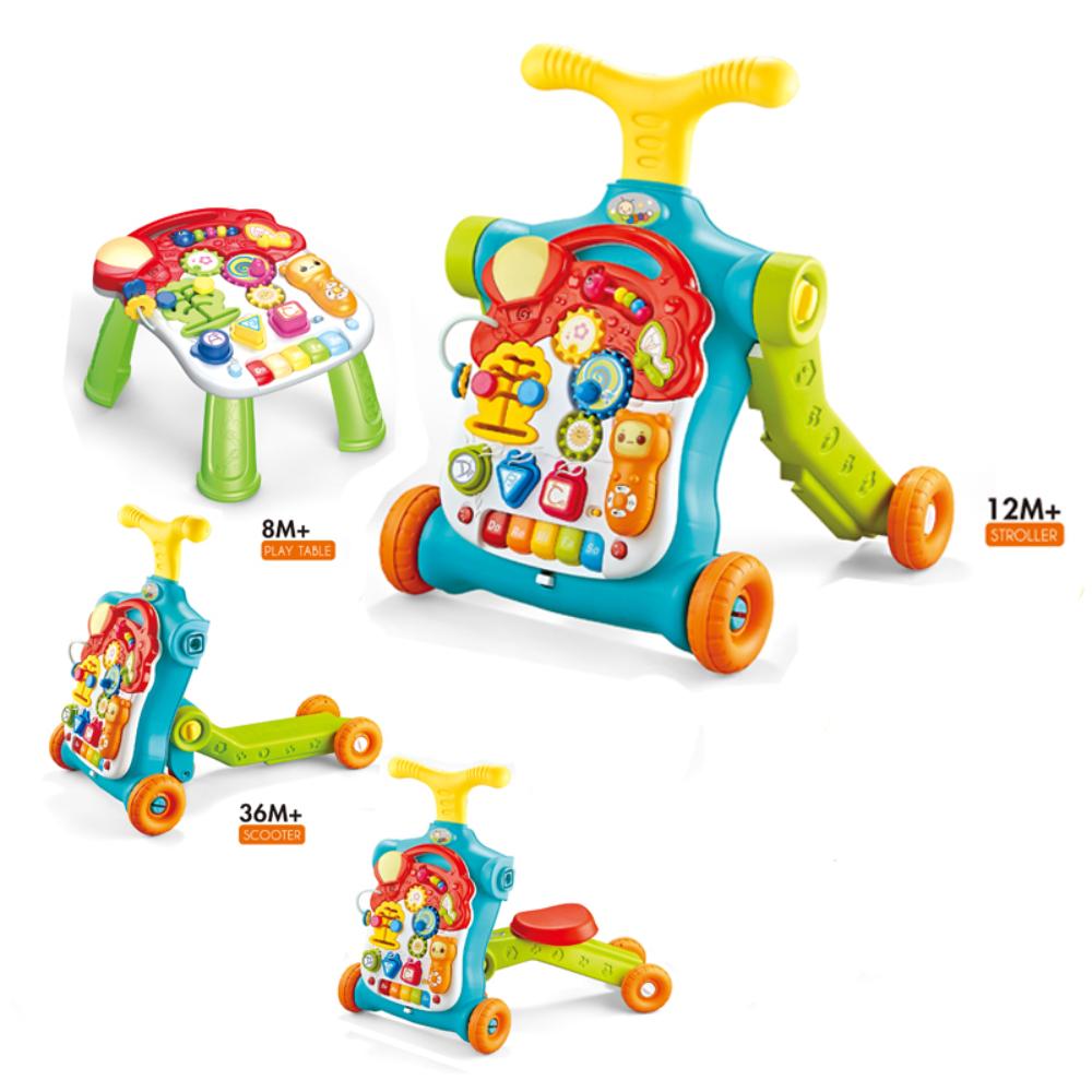 Little Angel - Learning Baby Walker with Ride-On & Push Walker 5-in-1