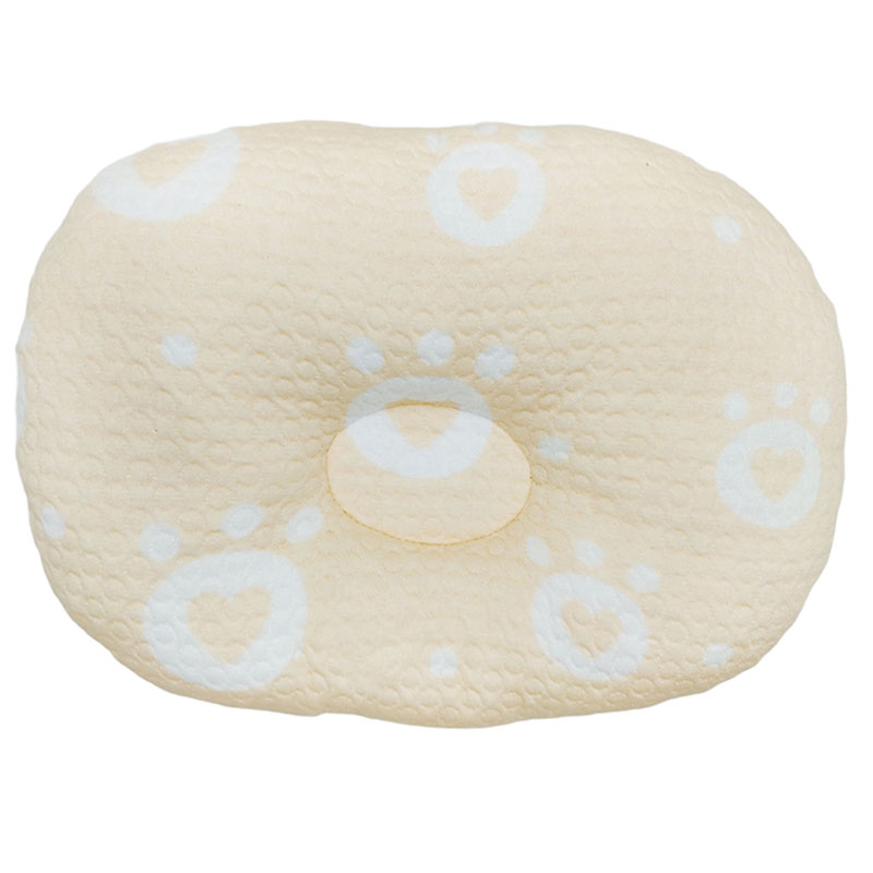 Night Angel - Paw Heart Infant Pillow - Newborn Flat Head & Neck Care - Pink