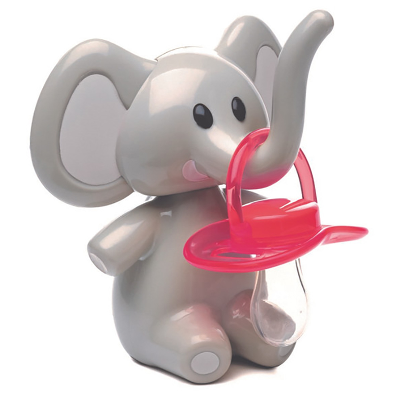 Melii - Elephant Pacifier Holder with Grey Ears