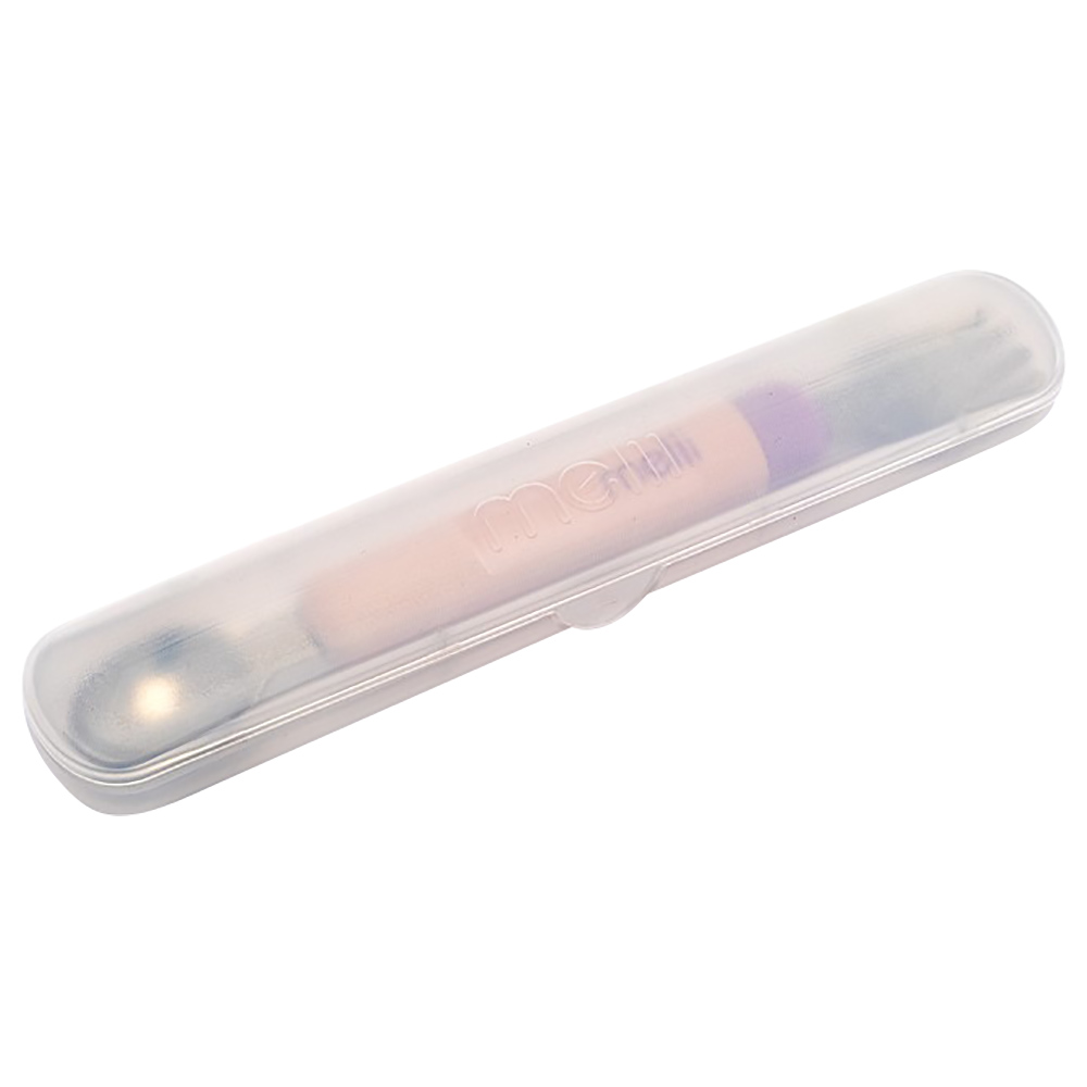 Melii Detachable Spoon & Fork with Carrying Case - Pink & Purple