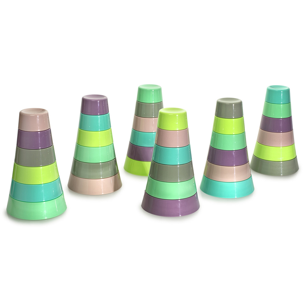 Melii Stacking & Nesting Containers with Silicone Lids - 6pcs