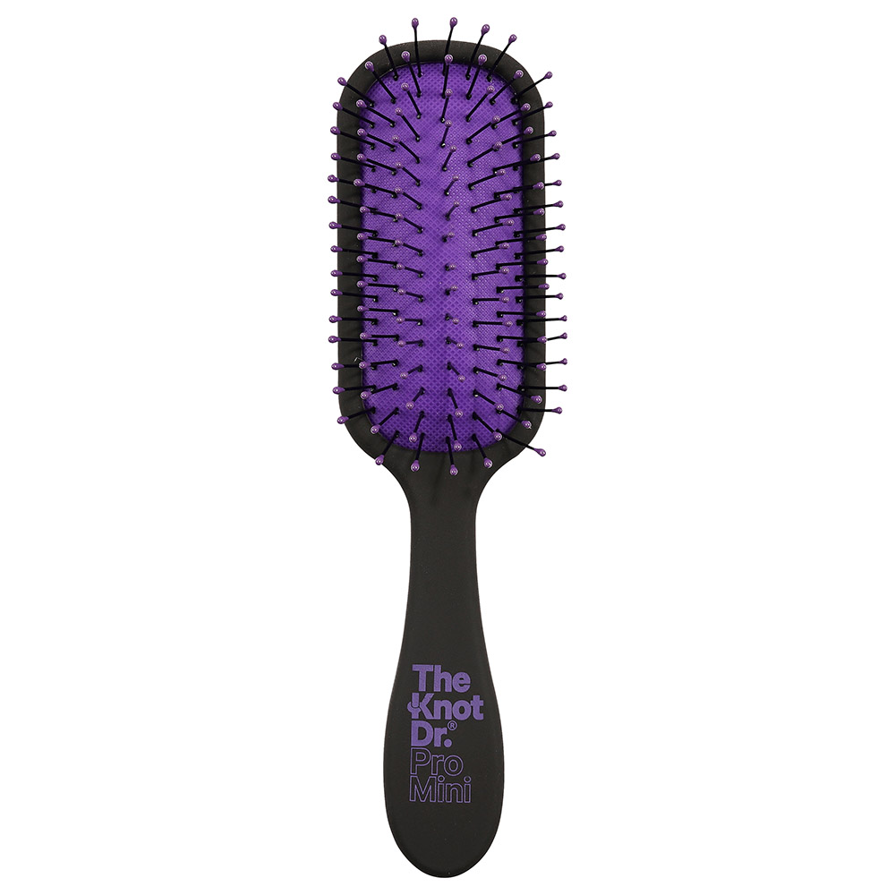 Knot Dr. - Pro Mini Hair Brush with Head Case - Periwinkle