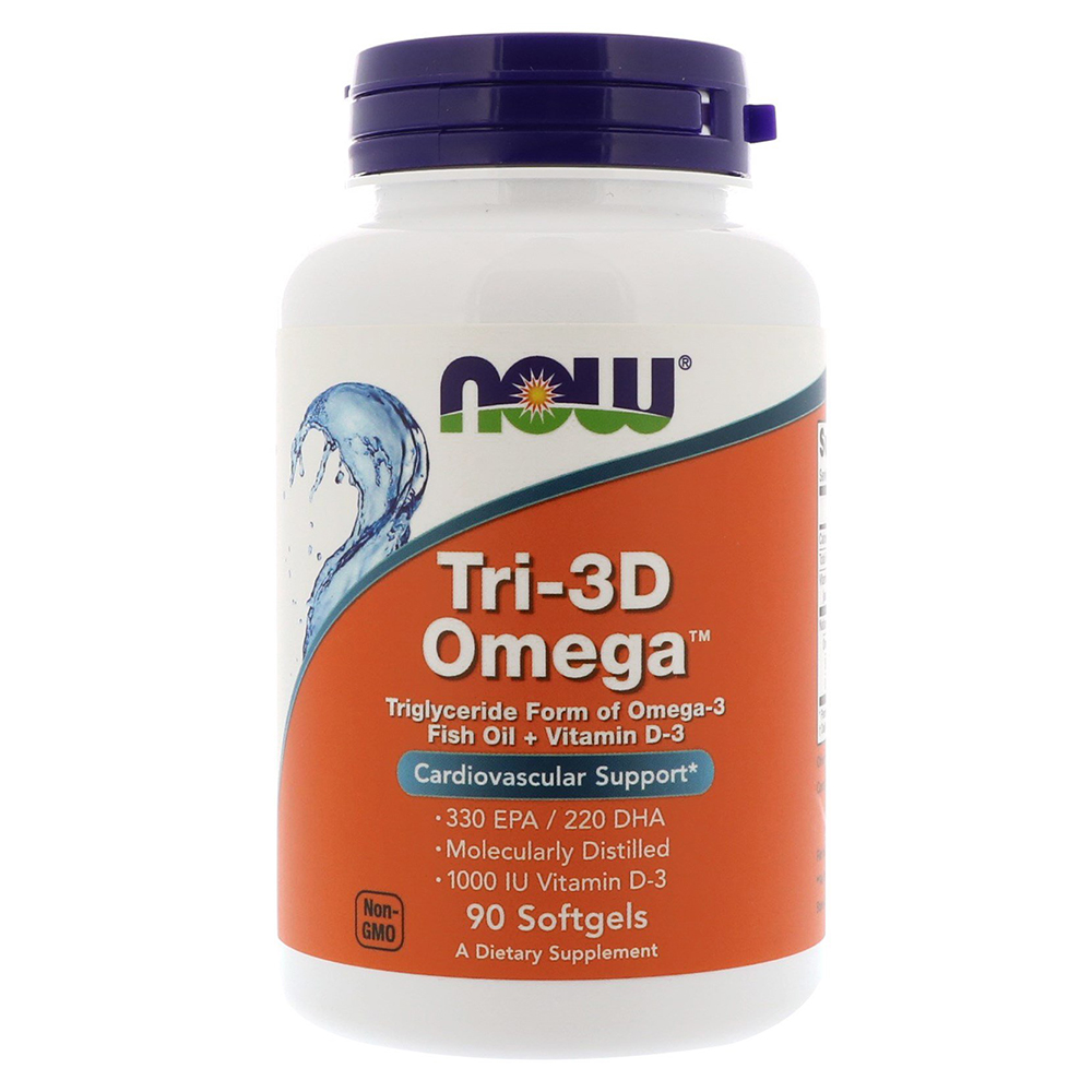 NOW - Tri-3D Omega 1000 mg 330 EPA/220 DHA 90 Softgels