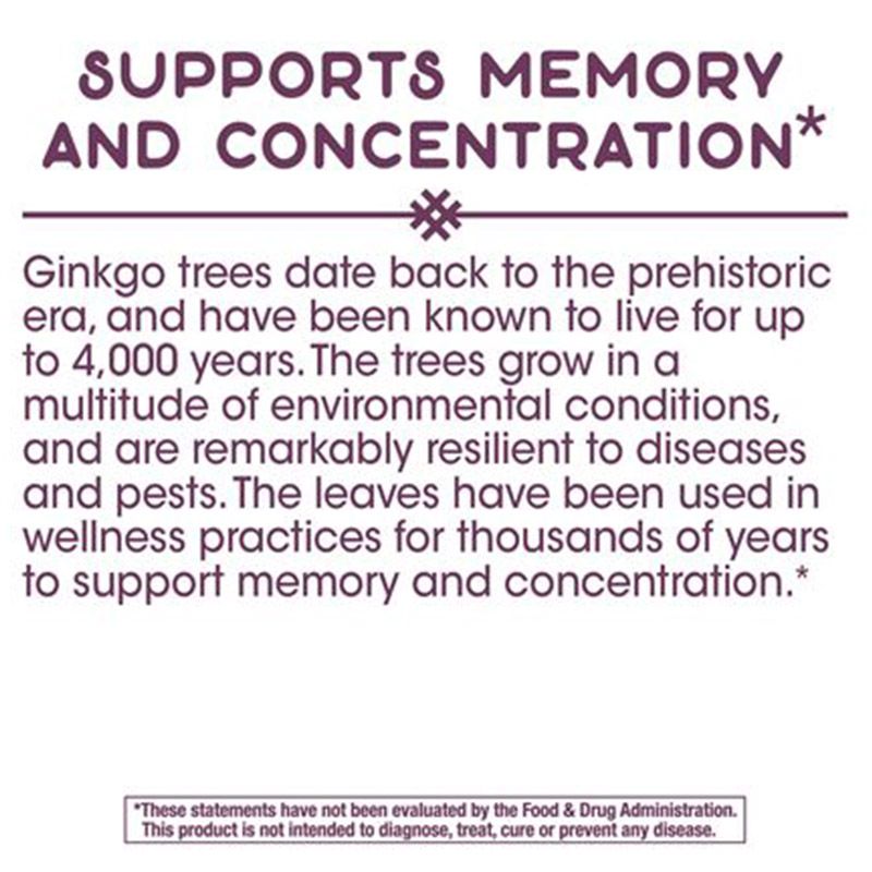 Natures Way - Ginkgo 60 Vegan capsules
