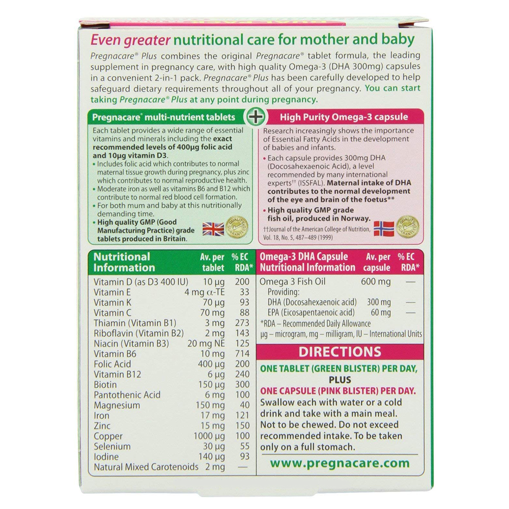 Vitabiotics - Pregnacare Plus 56 Tablets
