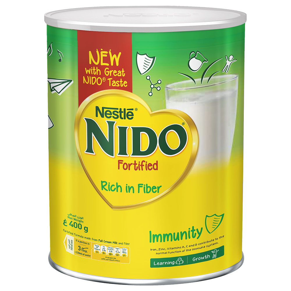 NIDO - Nestle Fortified Milk Powder Tin 400g