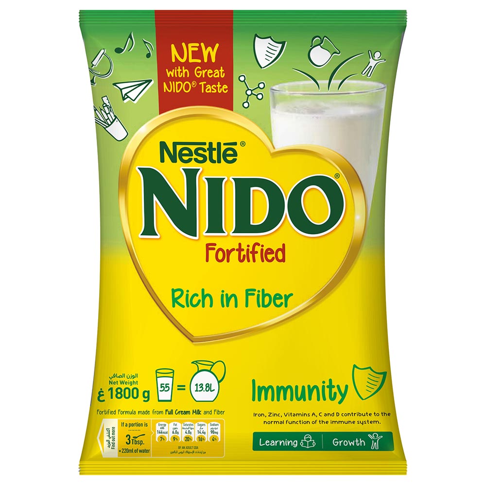 NIDO - Nestle Fortified Milk Powder Pouch 1800g
