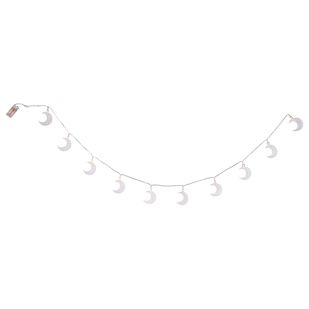 HilalFul Premium Acrylic Ramadan Light String - Crescent Design