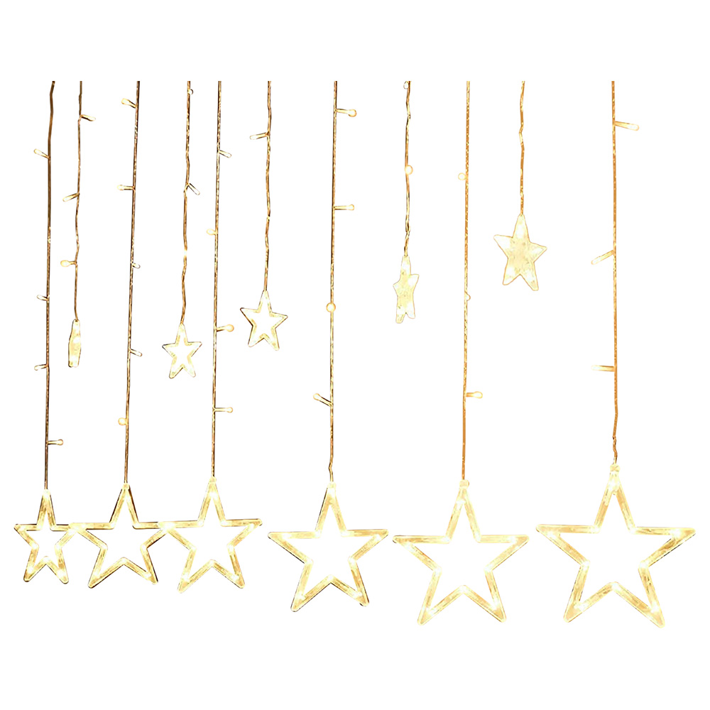 HilalFul Hanging Star String 3.5m - 12pcs