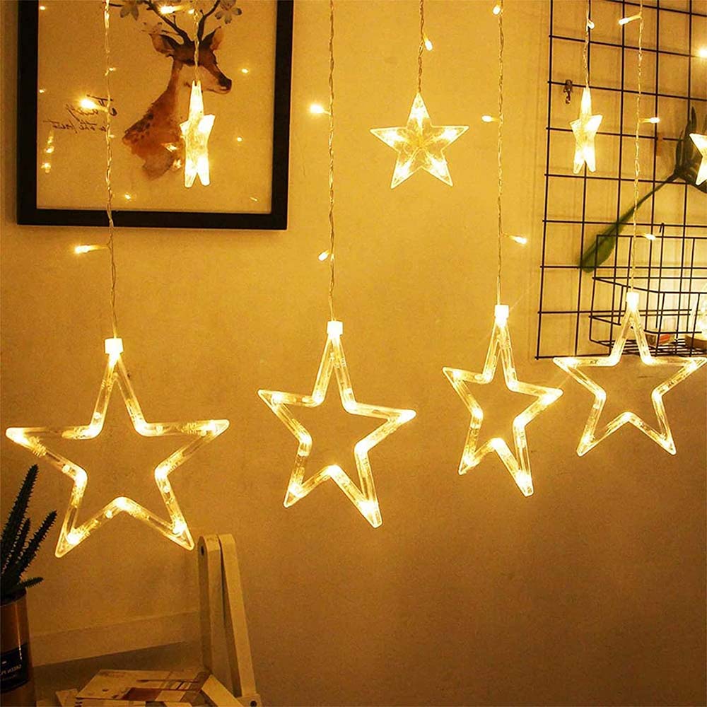 HilalFul Hanging Star String 3.5m - 12pcs