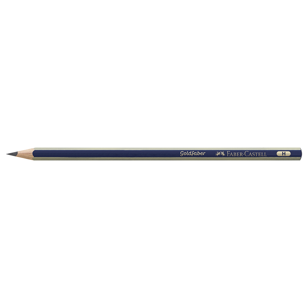Faber-Castell - Gold Faber Graphite Pencil H - 12pcs