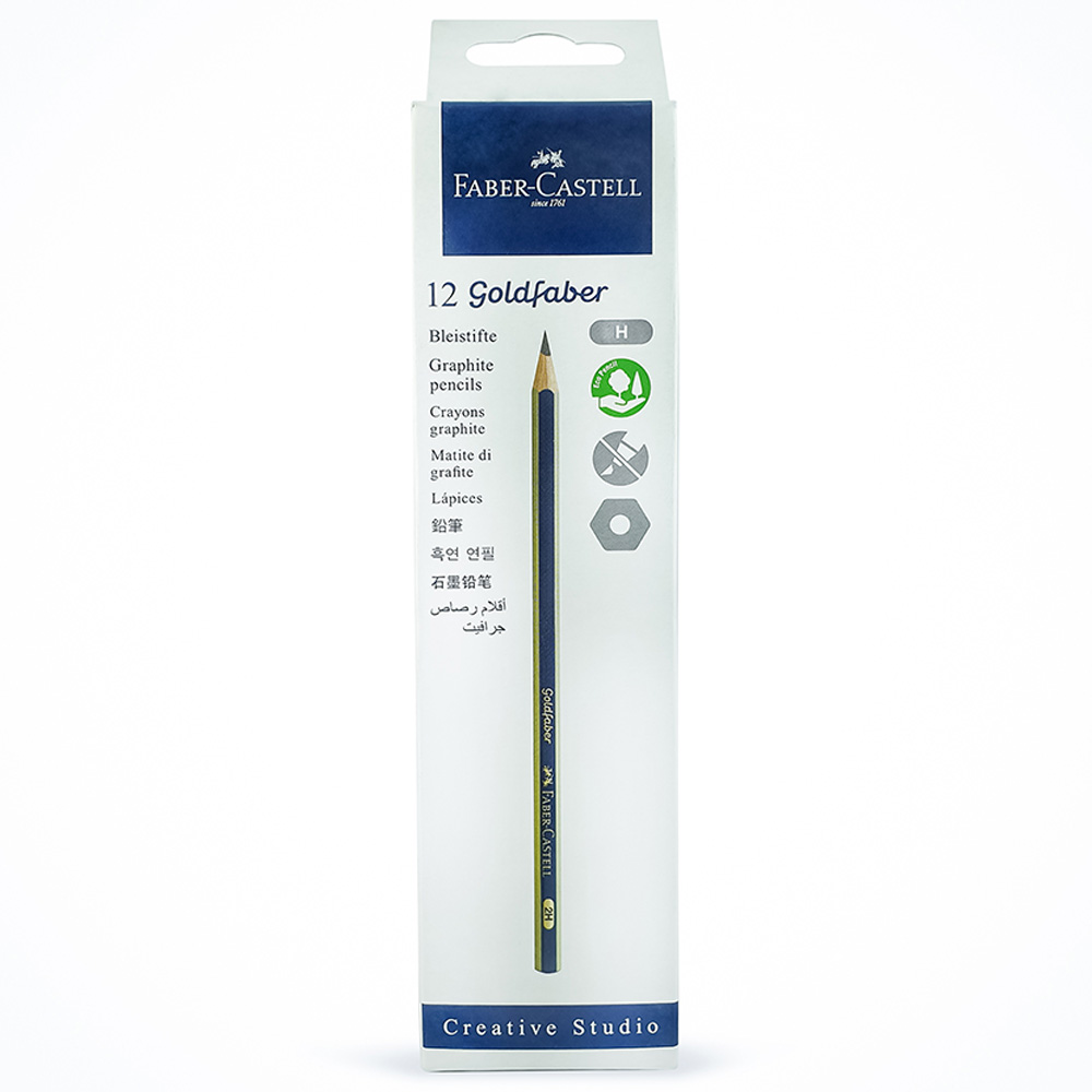 Faber-Castell - Gold Faber Graphite Pencil H - 12pcs