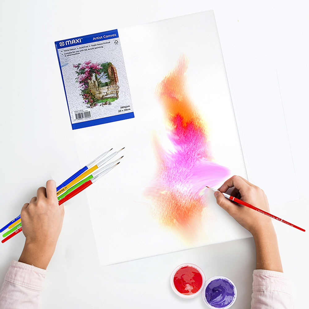 Maxi - Stretched Canvas Board 380gsm - 20x20cm