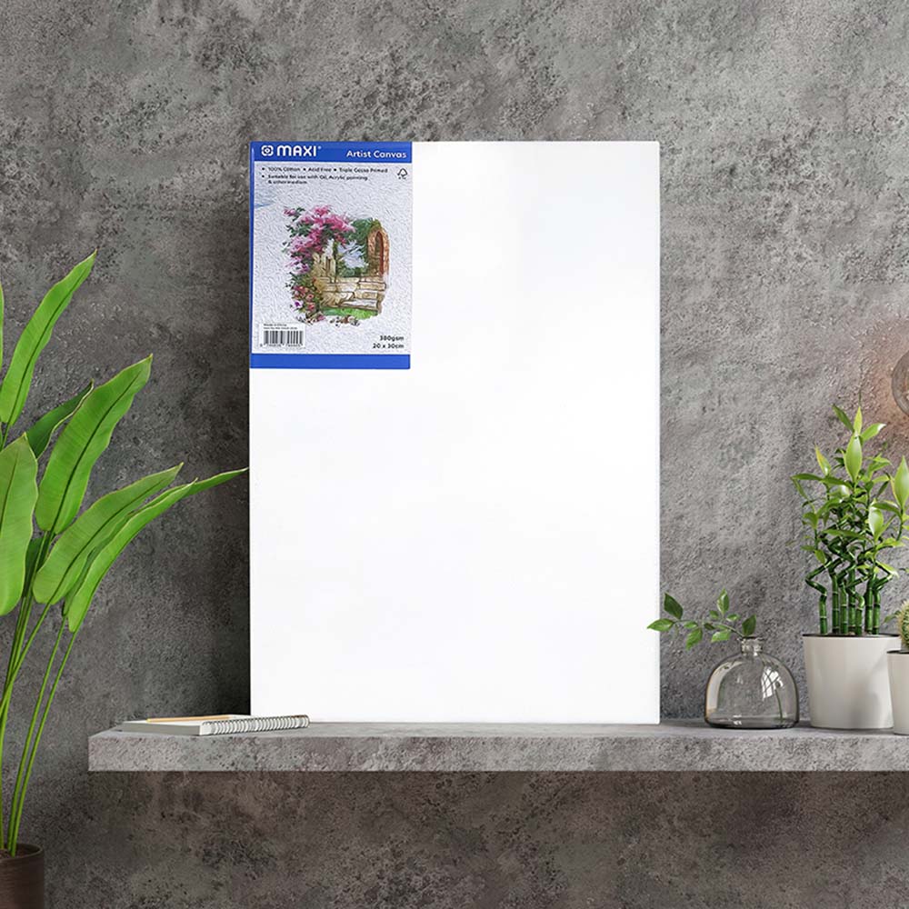 Maxi - Stretched Canvas Board 380gsm - 20x20cm