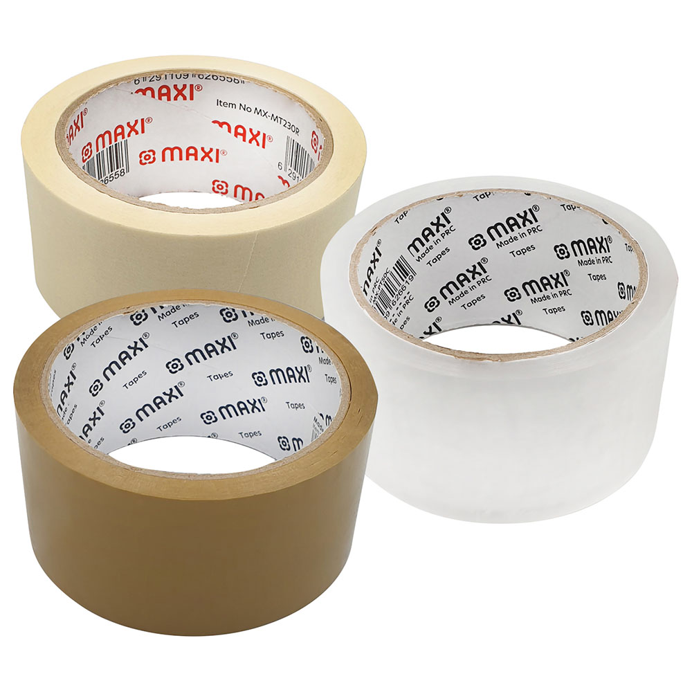 Maxi - Packing Tape 3pcs with Packing Tape & Mascking Tape