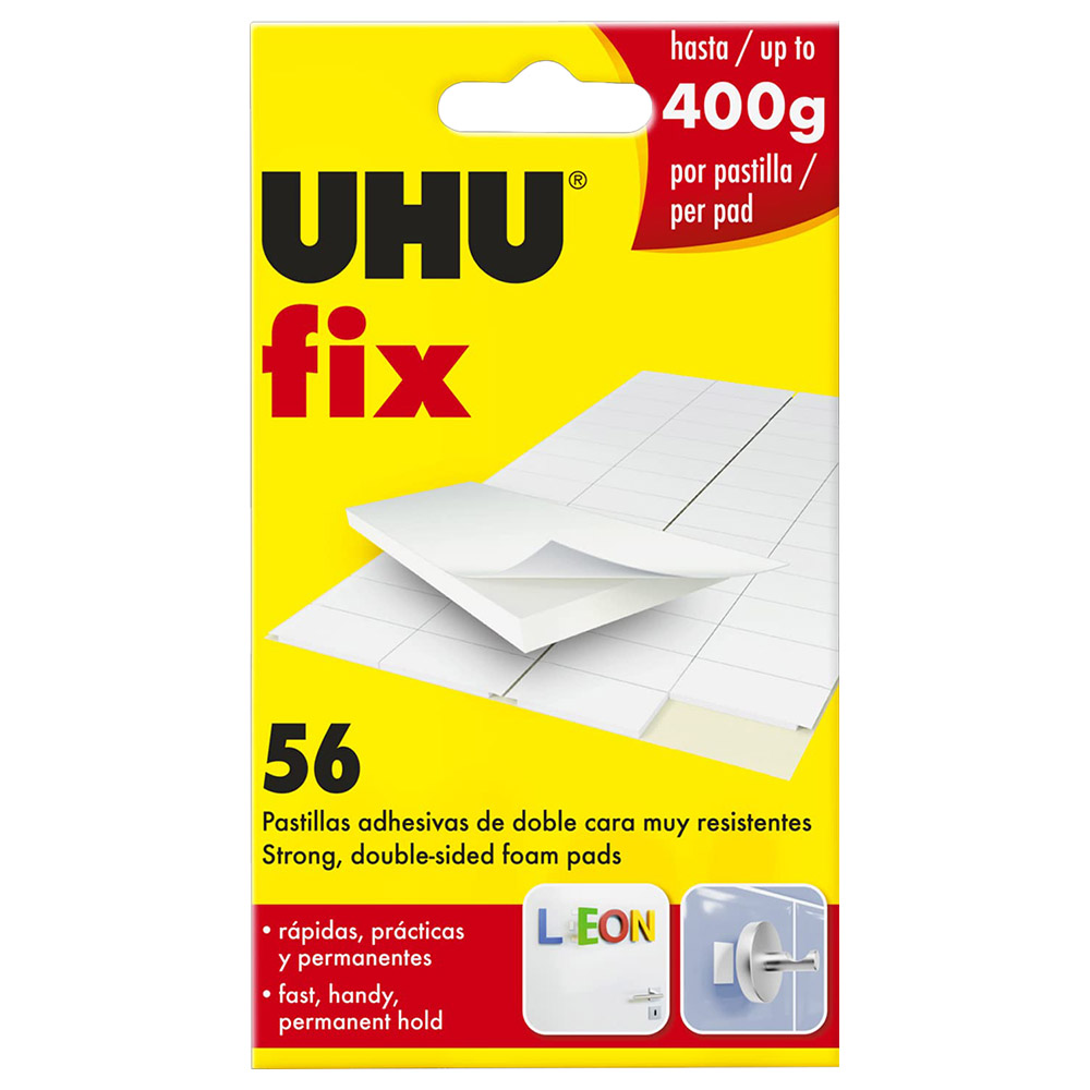 Uhu - Patafix 56 Double-Sided Adhesive Pads - White