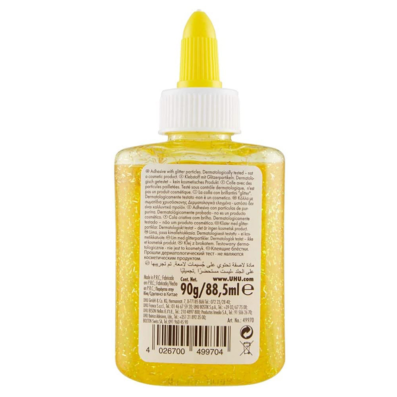 Uhu - Glitter Glue - 88.5Ml - Yellow