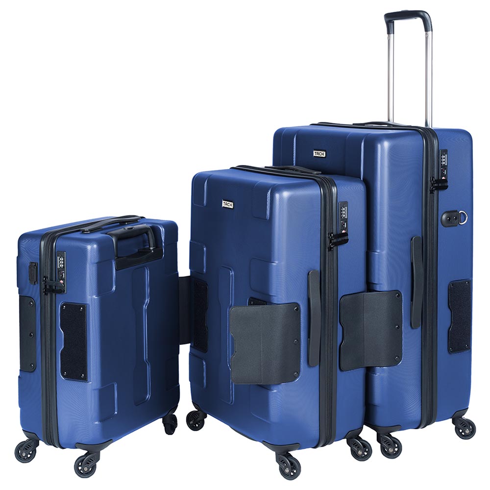 TACH Luggage - Connectable Luggage 3pc-Set - Midnight Blue
