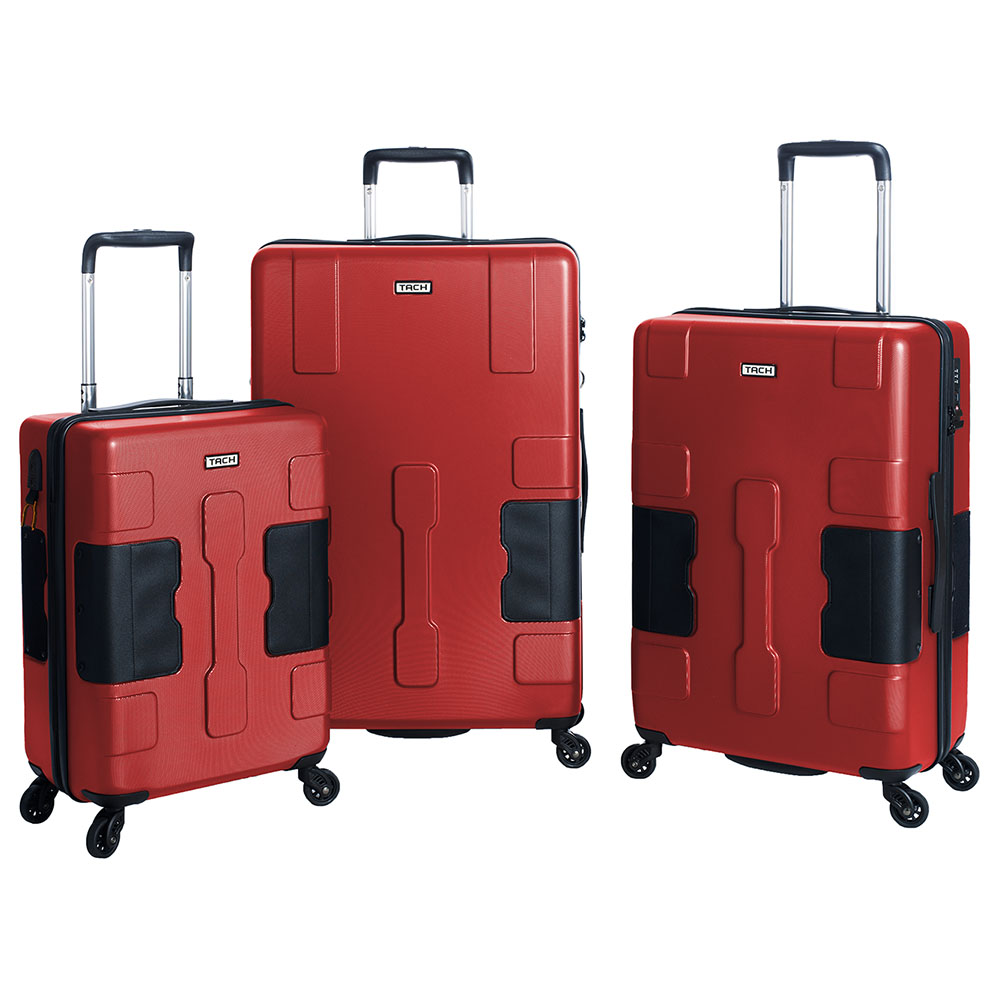 TACH Luggage - Connectable Luggage 3pc-Set - Wine Red